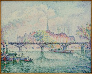 Pont des Arts (Der Pont des Arts) af Paul Signac