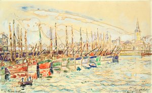 The Sands of Olonne, 1922 af Paul Signac
