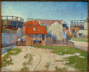 Gasometre, Clichy af Paul Signac