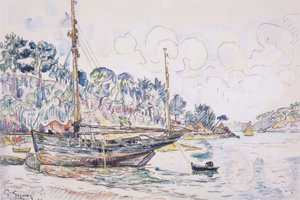 Lézardrieux: kysten af Paul Signac
