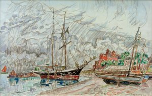 P. Signac / Marine a Loquivy af Paul Signac