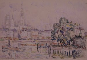 Rouen af Paul Signac