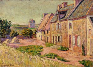 Saint-Briac, gårdhave ved Hue City, 1885 af Paul Signac