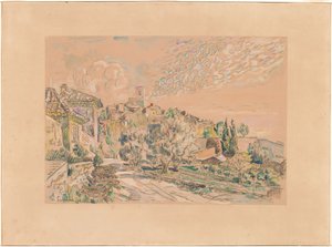 Saint-Paul-de-Vence af Paul Signac