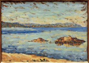 Saint-Tropez, rolig af Paul Signac