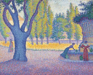 Saint-Tropez, Lusefontæne, 1895. af Paul Signac