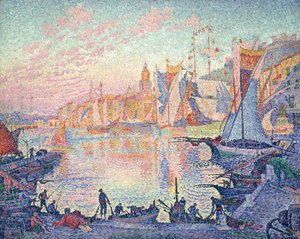 ""Saint Tropez"" Maleri af Paul Signac (1863-1935) 1901-1902 Nationalmuseum for vestlig kunst, Tokyo, Japan af Paul Signac