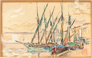 Sankt Tropez af Paul Signac