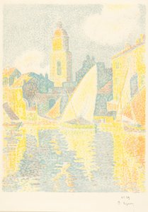 Saint-Tropez: Havnen af Paul Signac
