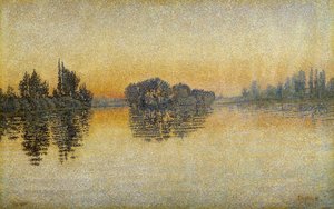 Solnedgang, Herblay af Paul Signac