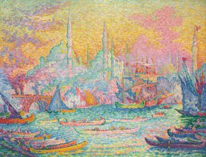 Det Gyldne Horn, Konstantinopel, 1907. af Paul Signac