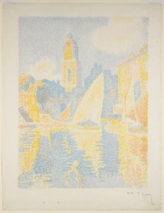 Havnen i Saint-Tropez II af Paul Signac