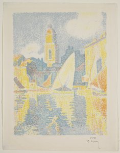 Havnen i St. Tropez af Paul Signac
