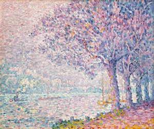 Seinen ved St. Cloud, 1903 af Paul Signac