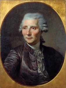 Portræt af mennesket (tidligere identificeret med Pierre Augustin Caron de Beaumarchais (1732 - 1799). Maleri af Paul Constant Soyer (1823-1903) (fra maleriet af Jean Baptiste Greuze), olie på lærred