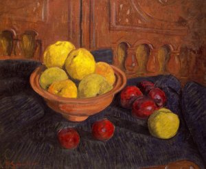 P.Sérusier, Stilleben med æbler / maleri, 1915 af Paul Sérusier