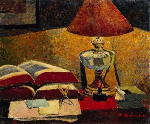 Under lampen, 1906. af Paul Sérusier