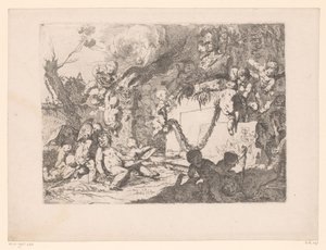 Putti ved en helligdom i Minerva af Paul Troger