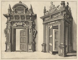 To træportaler fra Verscheyden Schrynwerck ... [Plusieurs Menuiseries ...], 1658.