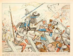 Illustration taget fra bogen "" Joan of Arc "" af Theodore Cahu og illustreret af Paul De Semant (1855-1915): Den 4. maj af Paul de Semant