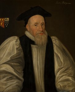 Portræt af John Bridgeman, biskop af Chester (1577-1652), ca. 1597-1621 (olie på lærred) af Paul van (attr.to) Somer