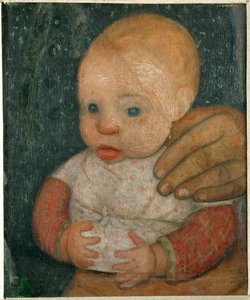 Baby og mors hånd af Paula Modersohn-Becker