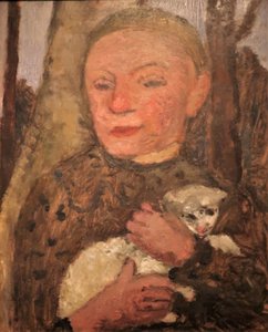 1904 Modersohn-Becker Pige med lam af Paula Modersohn Becker