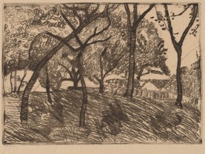 Landskab med træer af Paula Modersohn Becker