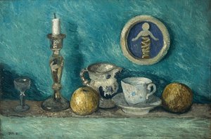 Stilleben med della Robbia Putto, ca. 1905. af Paula Modersohn Becker
