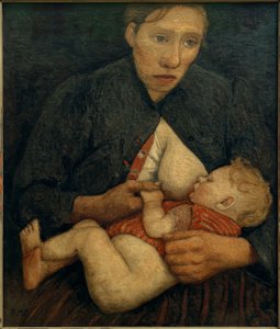 Ammende mor af Paula Modersohn Becker