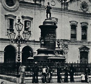 Jose Bonifacio statue. Largo de S. Francesco, 1895
