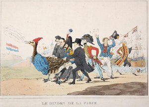 The Fall Guy: The French Intervention of 1832 in Antwerpen (litho)