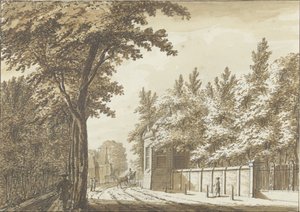 Hofstede Bosch-en-Hoven uden for Haarlem af Paulus Constantijn la Fargue (attributed to)