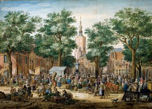 Det store grønne marked i Haag, 1769