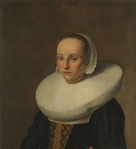 Portræt af Anna van der Does (1609-1650) af Paulus Hennekyn