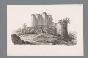 Udsigt over en ruin med tårn Principper for landskaber (serietitel) Principles de paysages (serietitel)