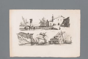 To ansigter på huse Principper for landskaber (serietitel) Principles de paysages (serietitel) af Paulus Lauters