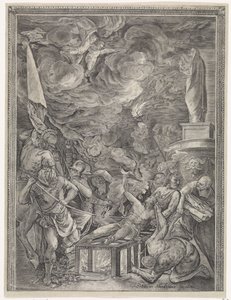 Sankt Laurentius martyrium af Paulus Mondekens