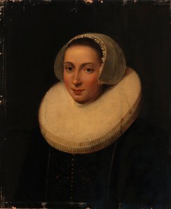 Portræt af en dame af Paulus Moreelse