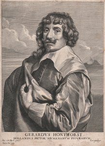 Gerardus Honthorst, hollandsk maler af menneskelige figurer af Paulus Pontius