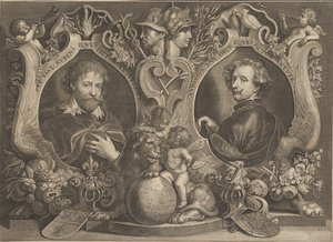 Paulus Pontius - Antonius Van Dyck Eques og Peter Paul Rubens Eques - Google Art Project af Paulus Pontius