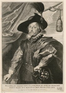 Portræt af Wladislaus 4. Vasa, prins af Polen og Sverige af Paulus Pontius