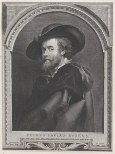 Portræt af Peter Paul Rubens, 46 år, 1630., 1630. af Paulus Pontius