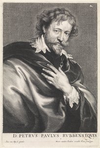 Portræt af maleren Peter Paul Rubens af Paulus Pontius