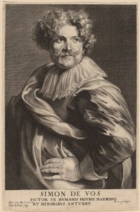 Simon de Vos af Paulus Pontius after Sir Anthony van Dyck