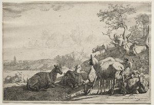 Hyrden, 1644. af Paulus Potter