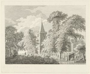Udsigt over landsbyen i Maartensdijk, 1753