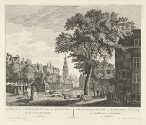 Udsigt over Munttoren i Amsterdam Udsigt fra 