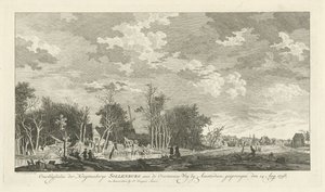 Ruin af Sollenburgs krudtfabrik efter eksplosionen den 14. august 1758 Rester af kruytmakerye Sollenburg ved Overtoomse Weg nær Amsterdam, sprang den 15. august 1758 (titel på objektet)