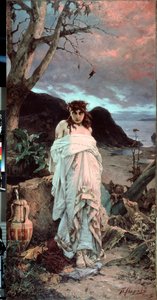 ""Medusa"" Repræsentation af en af ​​Gorgonerne med et hypnotisk blik - Maleri af Pavel Alexandrovich Svedomsky (1849-1904) 1882 Stats Tretyakov Gallery, Moskva